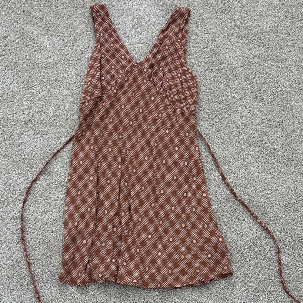 Wild Fable Brown Plaid Dress